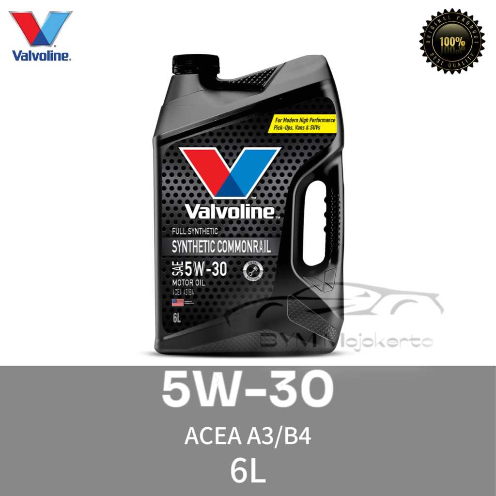 VALVOLINE FULL SYNTHETIC COMMONRAIL SAE 5W-30 6 L