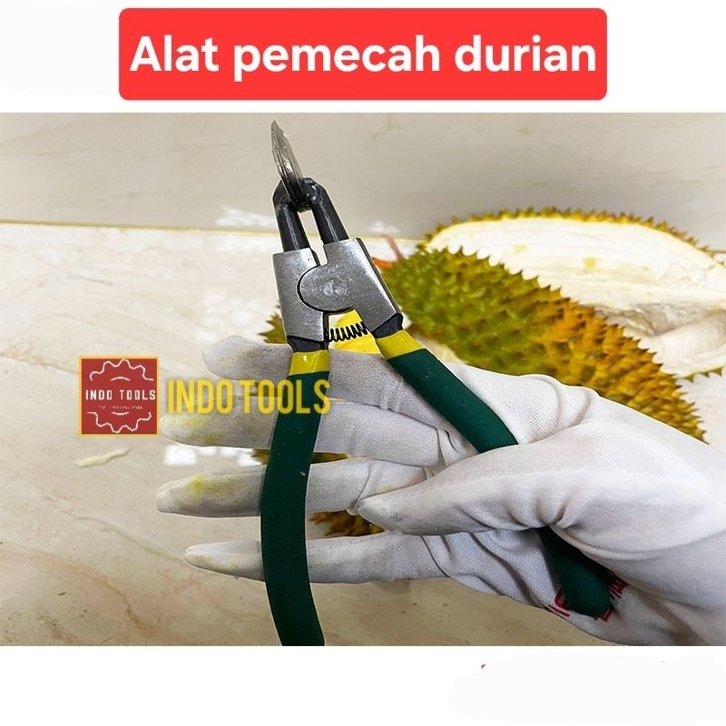 alat pembuka cangkang durian, belah  durian, klip durian, tang khusus mengupas durian, pembuka buah