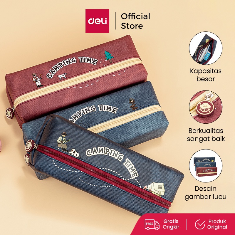 

Deli Pencil Pouch / Tempat Pensil Penyimpanan Besar