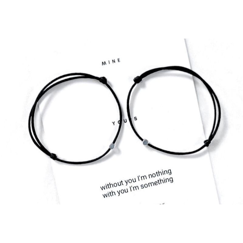 Gelang Couple Simpel PREMIUM | Gelang Couple Hitam Aesthetic