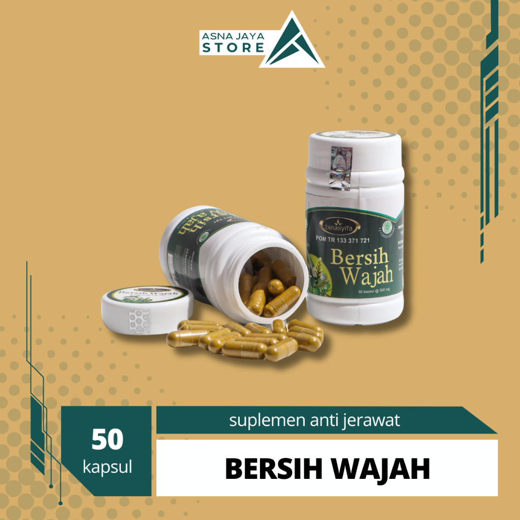 Obat Jerawat dan Bekas Jerawat Paling Ampuh Herbal BPOM Kapsul BERSIH WAJAH Cerah dari Dalam