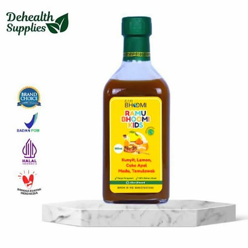 

RAMU BHOOMI Adults & Kids| Jahe Merah Lemon Cuka Apel Madu ● Dehealth Supplies