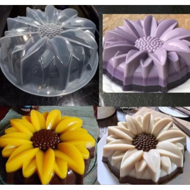 Cetakan Puding Plastik Aneka Motif Loyang Puding Agar Ager Gelembung Hati Jelly Coklat