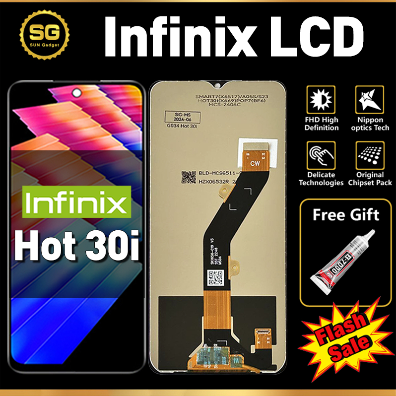 LCD Infinix Hot 30i Original Touchscreen hp Infinix Hot 30i fullset ori asli cod