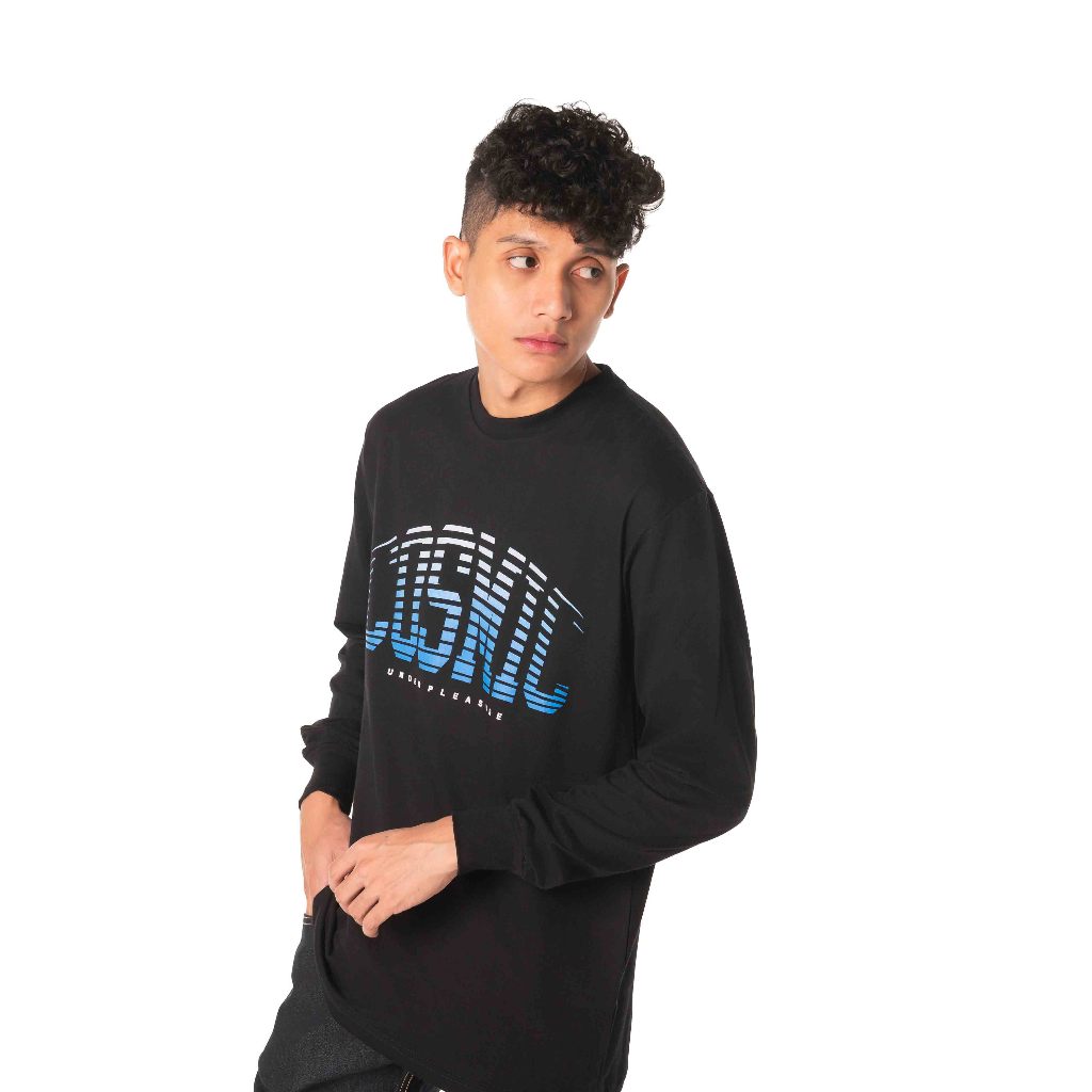 Cosmic T-Shirt Kaos Pria WARP COLLEGE Lengan Panjang
