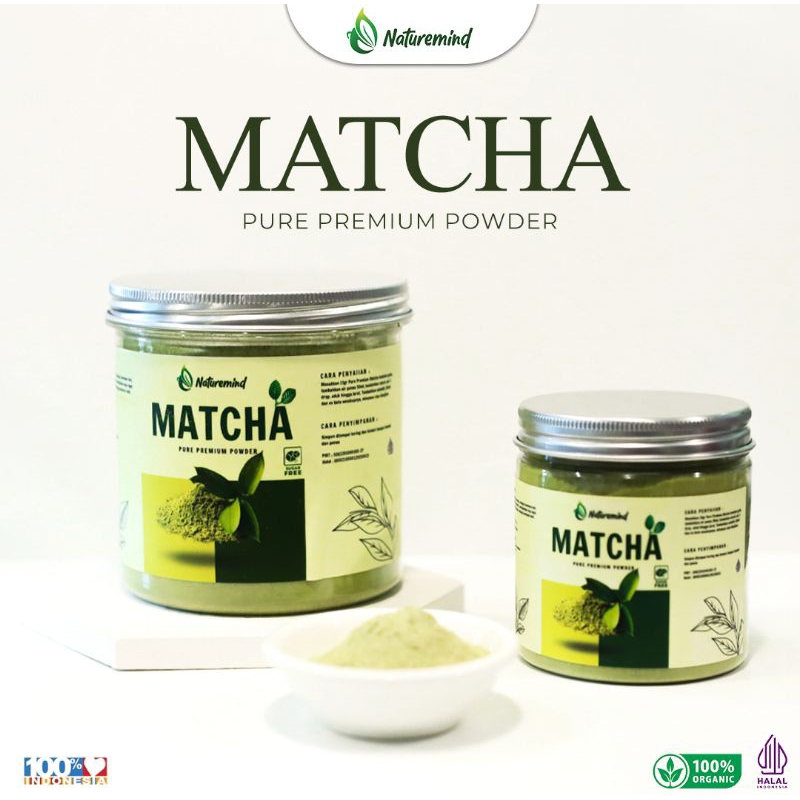 

NATUREMIND PURE PREMIUM MATCHA | BUBUK MINUMAN PURE | BUBUK MINUMAN PURE PREMIUM