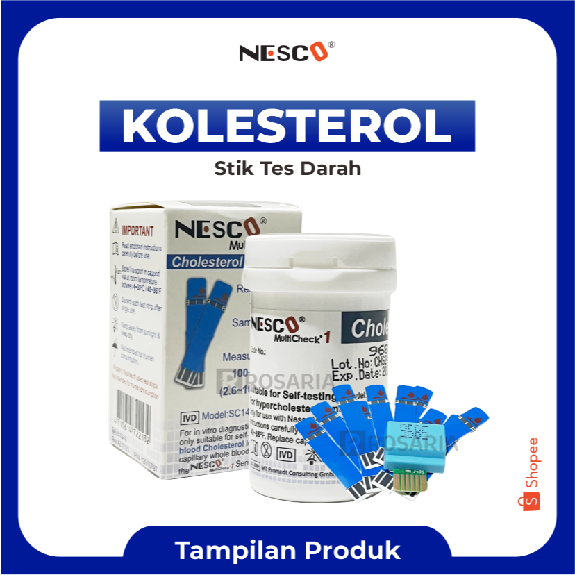STRIP KOLESTEROL NESCO Stik GCU Cholestrol Tes Gula Darah