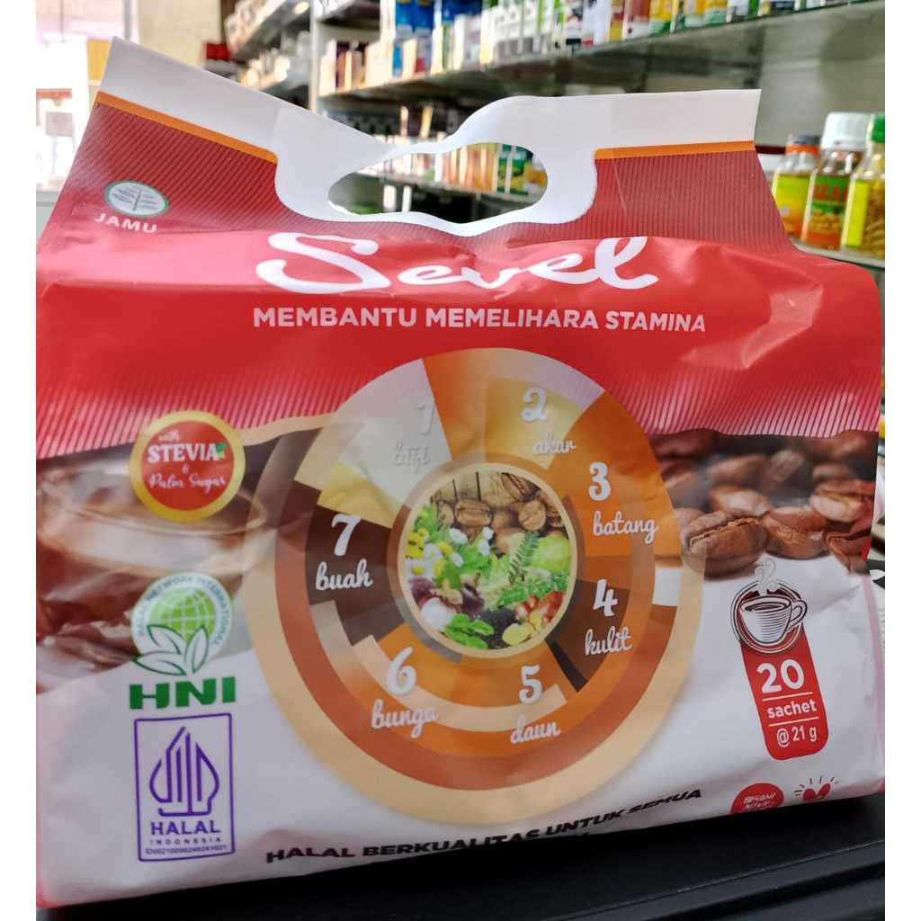 

Kopi sevel HNI 1pouch 20 sachet - kopi seven element HNI pouch 20's
