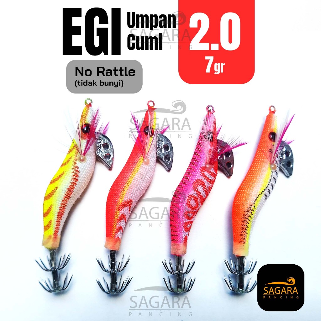 Umpan Cumi EGI 2.0 GID | Eging 2.0 | EGI NON Rattle TIDAK BUNYI