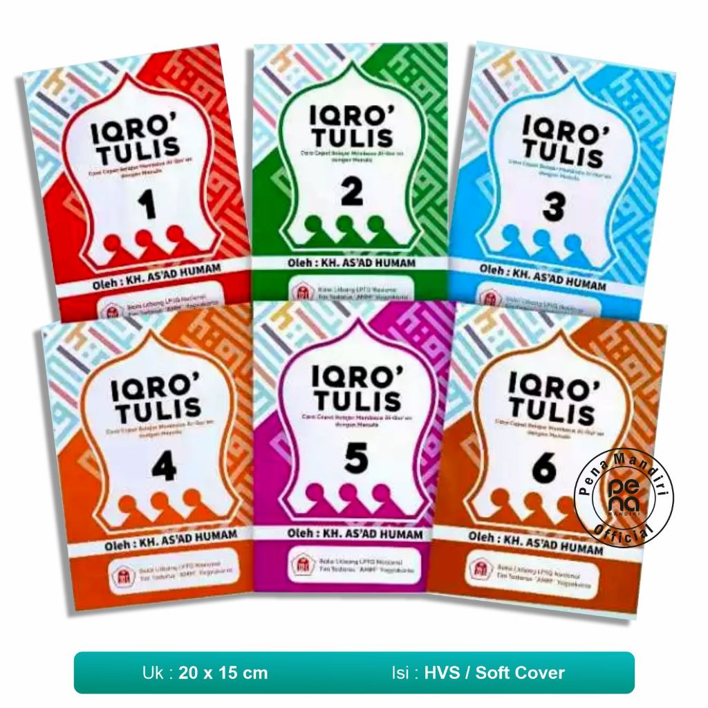 Iqro Tulis Buku Iqro Tulis Jilid1-6 Lengkap AMM Yogyakarta [Paket 1-6]