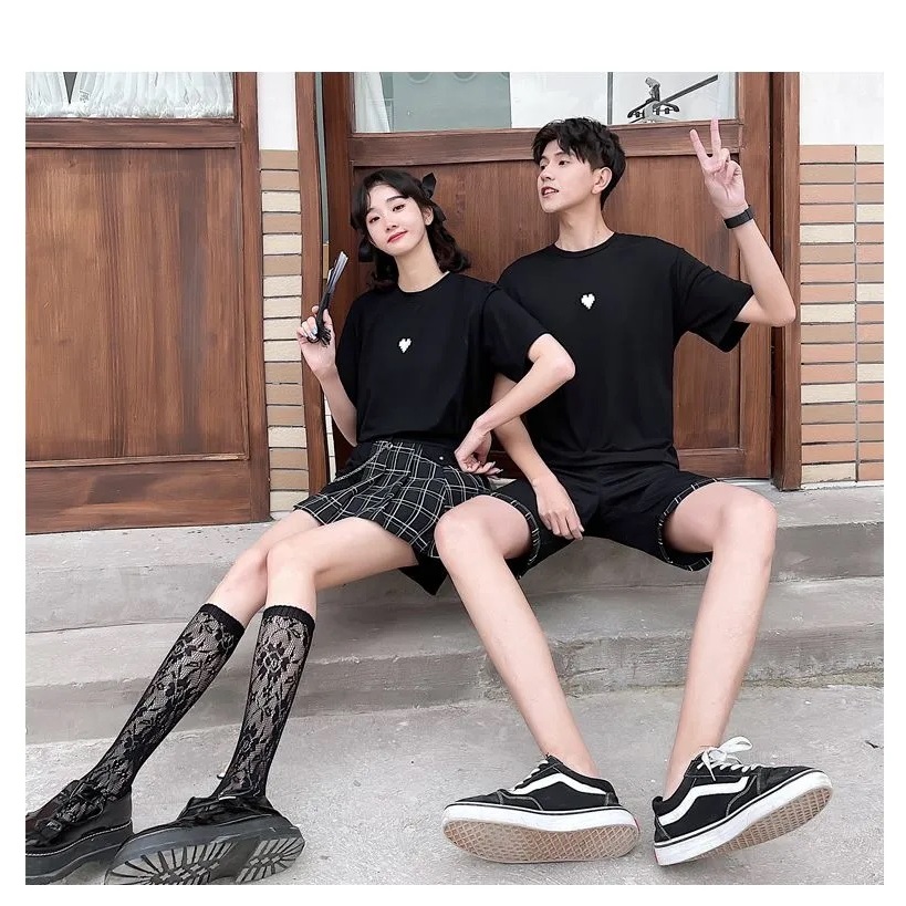 baju murah pasangan kapel BRICK LOVE kembaran couple dewasa Tshirt cewek cowok kaos kapelan