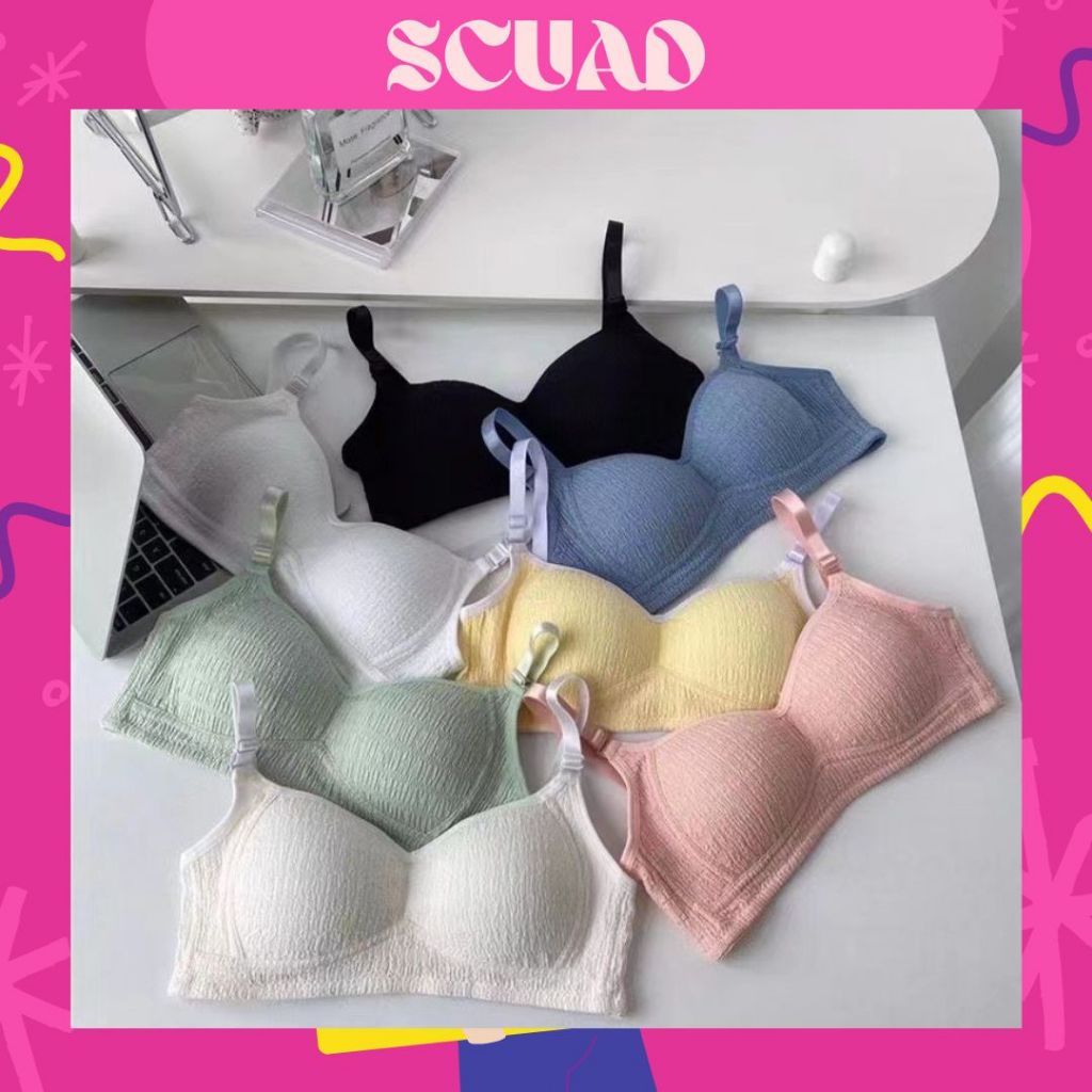 BH Bra motif garis lurus Push Up Style BH Yoga Pakaian Dalam Wanita BH52