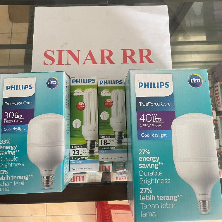 Lampu Philips Essensial 18watt 23watt - Lampu Trueforce LED 30watt 40watt
