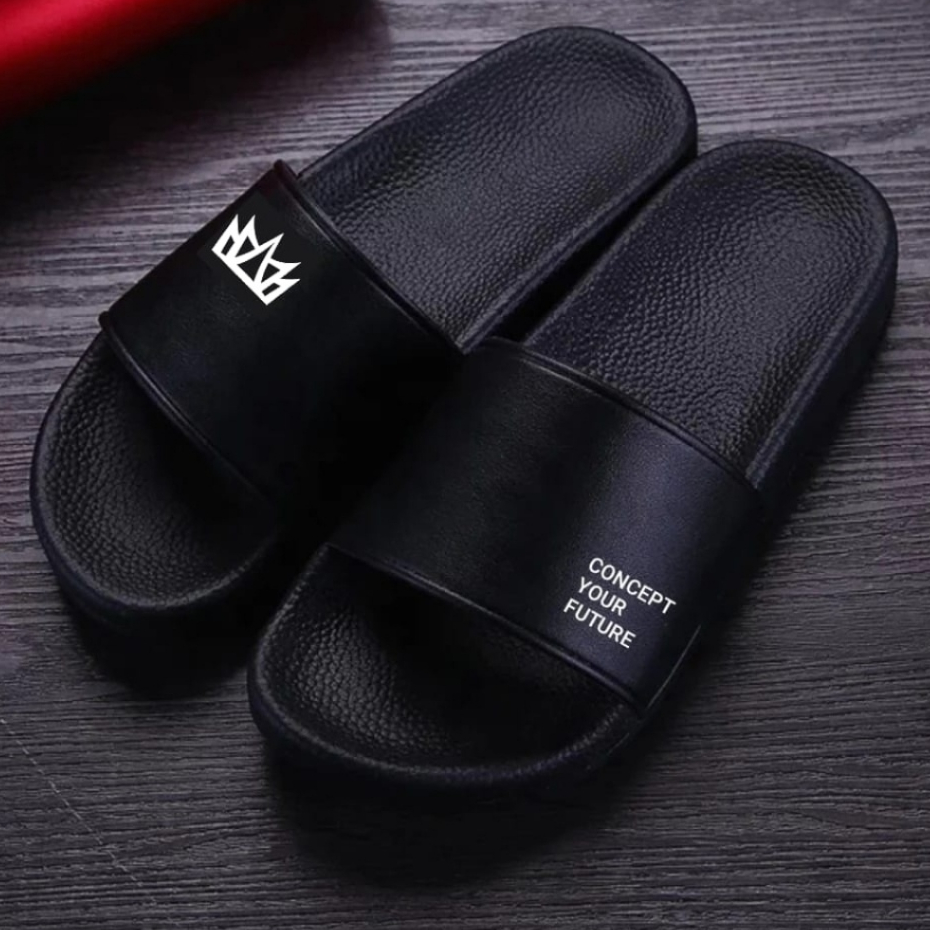 DISTRO PRIA/ SLIDE SANDAL DISTRO PRIA/ SLIDE / FLAT/ SLIP ON KARET RINGAN HIGH QUALITY PRIA/ SLIDE /