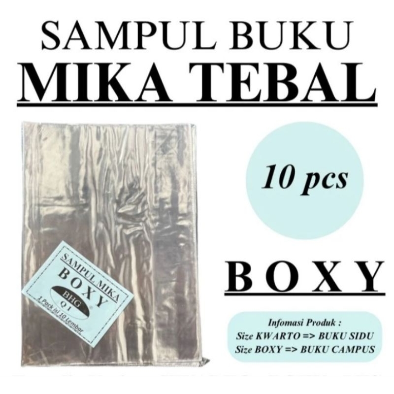 

Sampul Buku Plastik Mika Boxy b5 1 pack isi 10