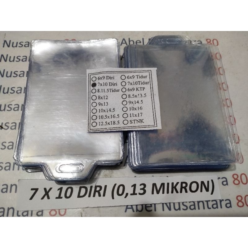 

plastik panitia Tebal 0, 13 mikron Uk 7x10 Diri isi 100 pcs