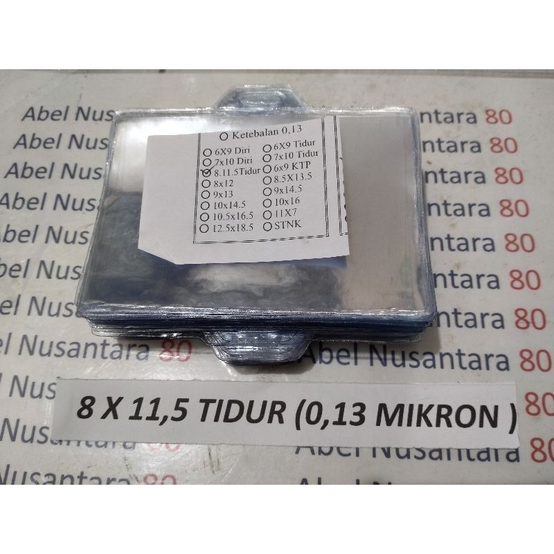 

plastik panitia tebal 0, 13 mikron Uk 8x11,5 isi 100 pcs