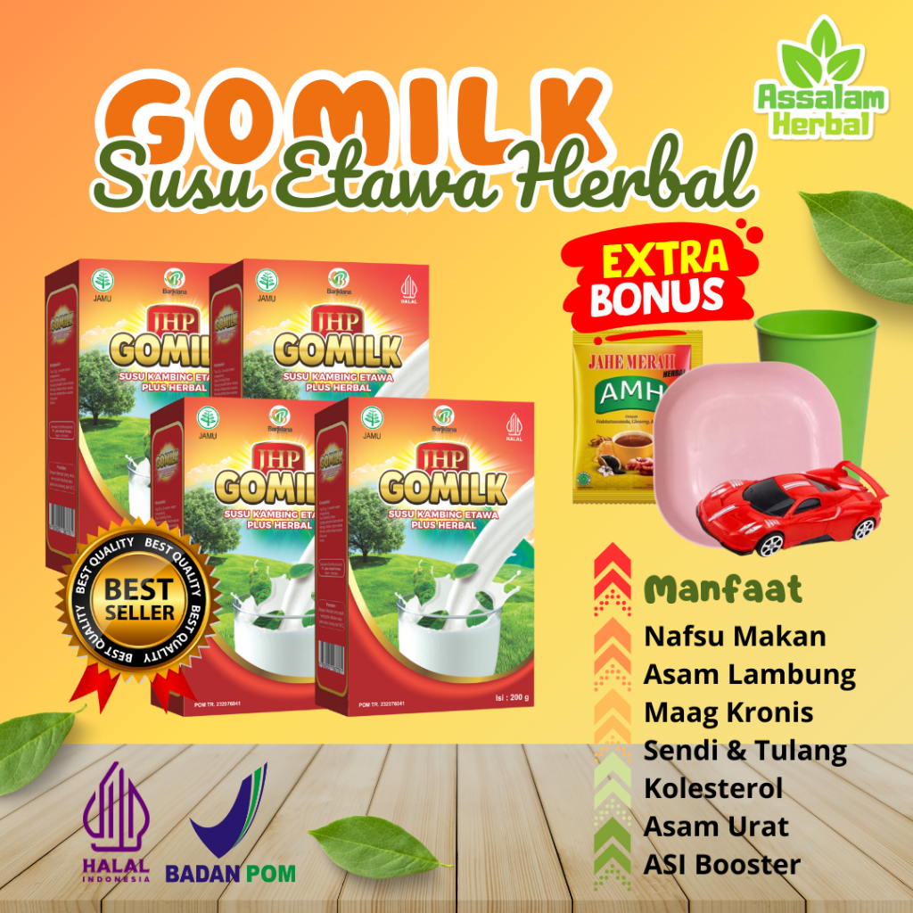 

PAKET BONUS GOMILK Susu Kambing Etawa Atasi Nyeri Tulang Sendi Lutut Rematik Asam Urat Kolesterol