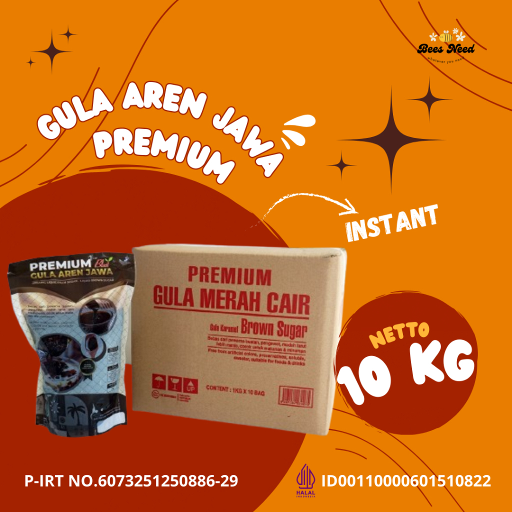 

[INSTANT] GULA AREN JAWA PREMIUM 10 KG / BROWN SUGAR CAIR 10 KG / GULA AREN CAIR 10 KG