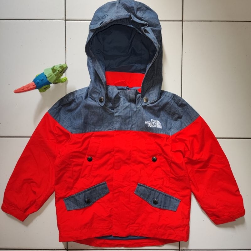 Jaket Outdoor Anak TNF The North Face Half Denim Original 100% Second Preloved Branded Gunung Campin