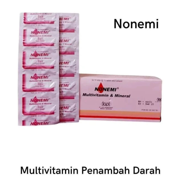 Nonemi Strip 10 Tablet - Vitamin Zat Besi Anemia