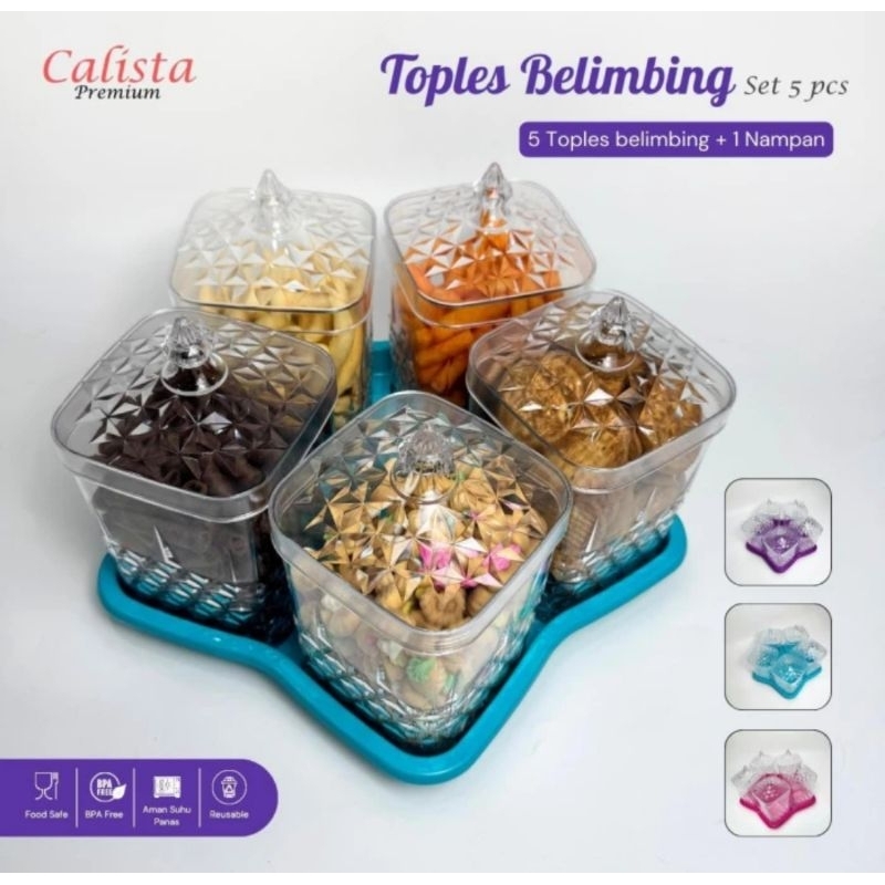 TOPLES BELIMBING CALISTA 5 SET / TOPLES SET LEBARAN / TOPLES IMLEK / TOPLES NASTAR / TOPLES SERBAGUN