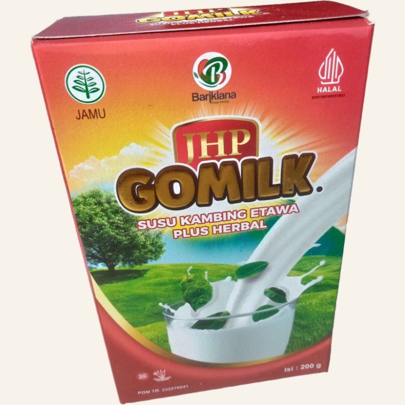 

Gomilk Susu kambing etawa Rasa Original plus Herbal daun kelor 200gram, Susu etawa Bubuk, Bariklana Diary Bubuk