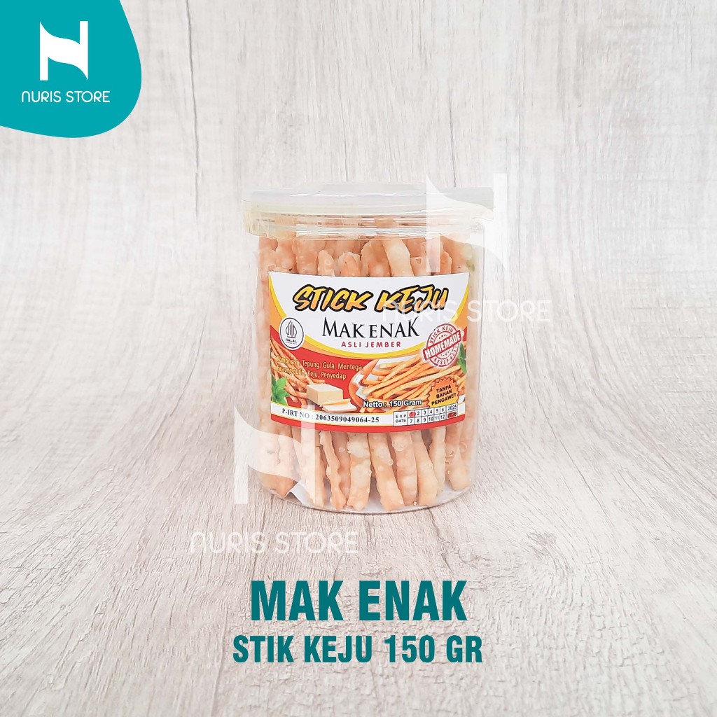 

Mak Enak Stik Keju 150 gr Asli Jember