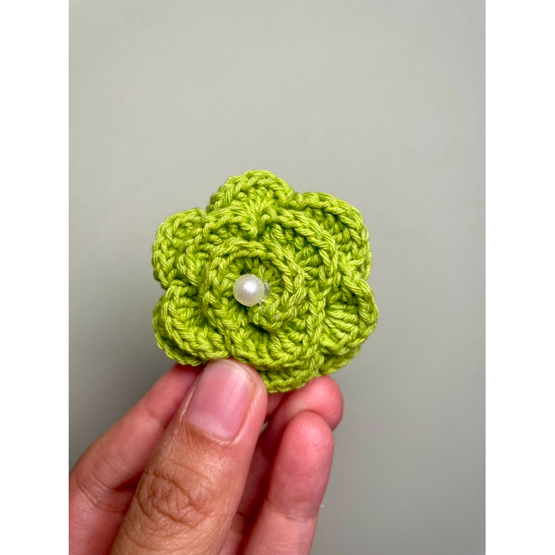 ROSENARA - Bros Bunga Mawar Rajut HIJAU