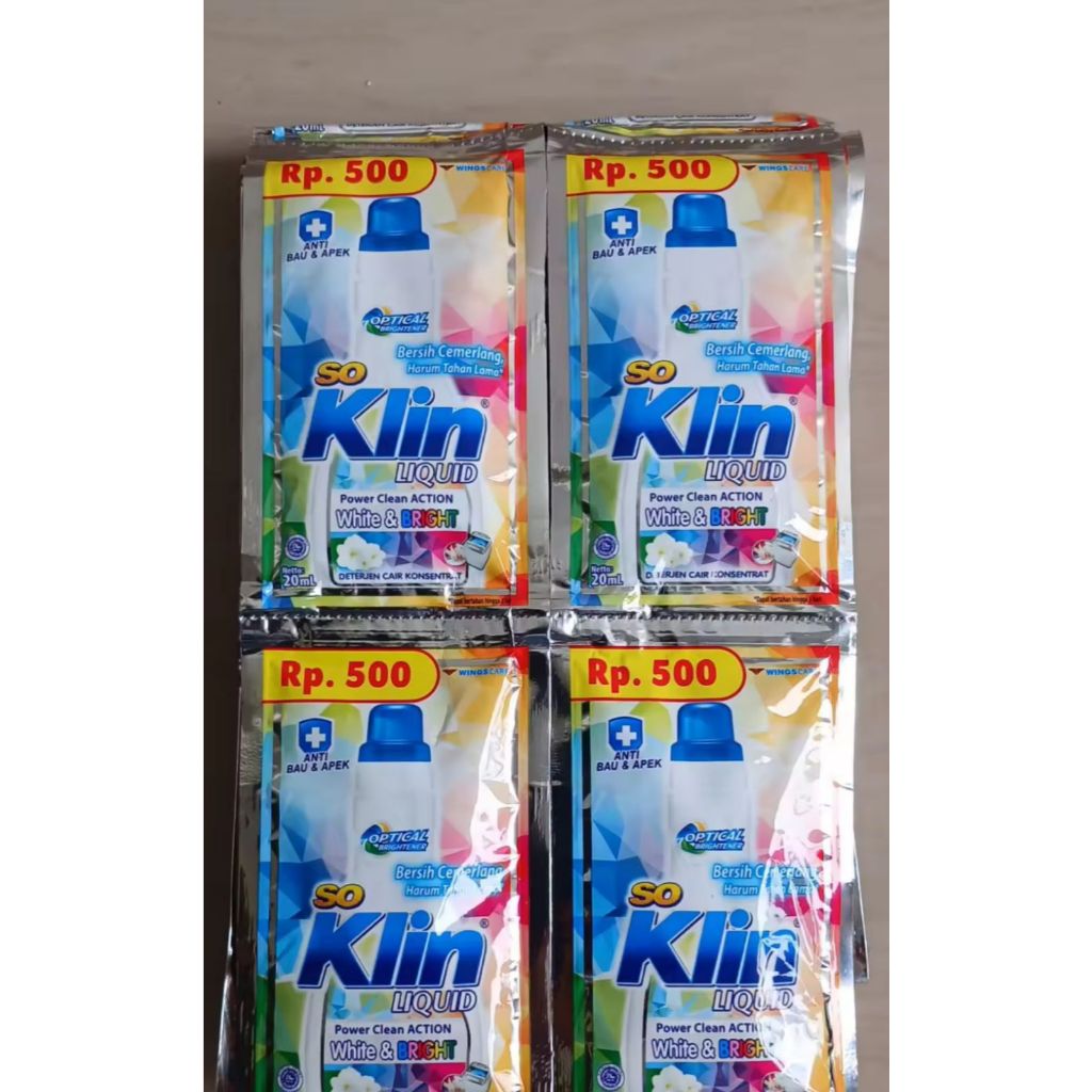 SOKLIN LIQUID 3 RENCENG IS 36 PCS / SACHET /soklin termurah
