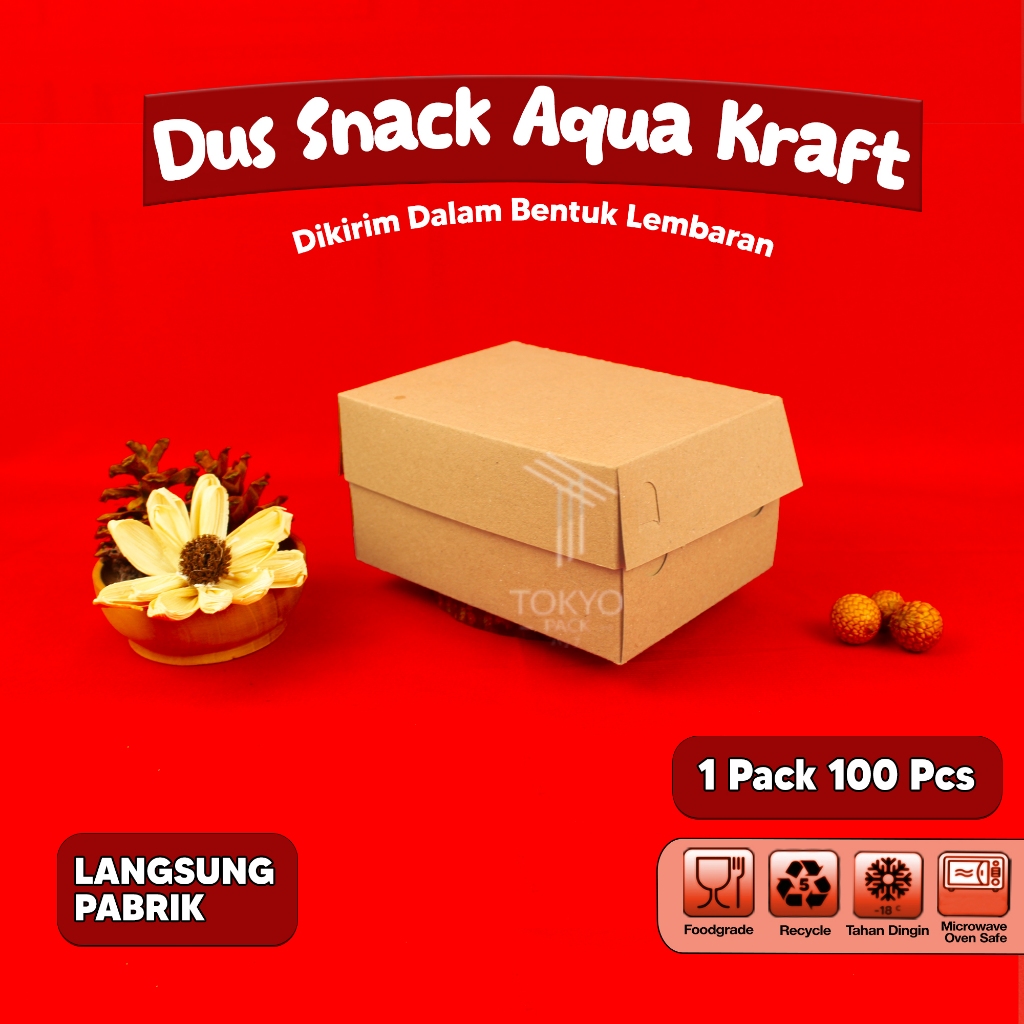 

Dos Box Snack Aqua Kraft 275gsm Box Roti