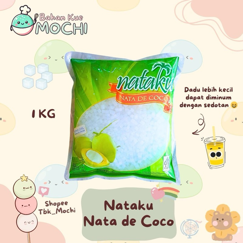 

Nataku 1KG / Nataku Nata De Coco / Nata de Coco Kecil / Nataku Dadu Kecil