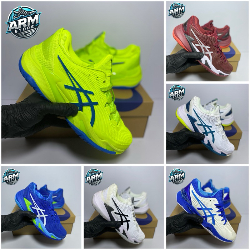 sepatu tenis pria Asics ff novak djkovic