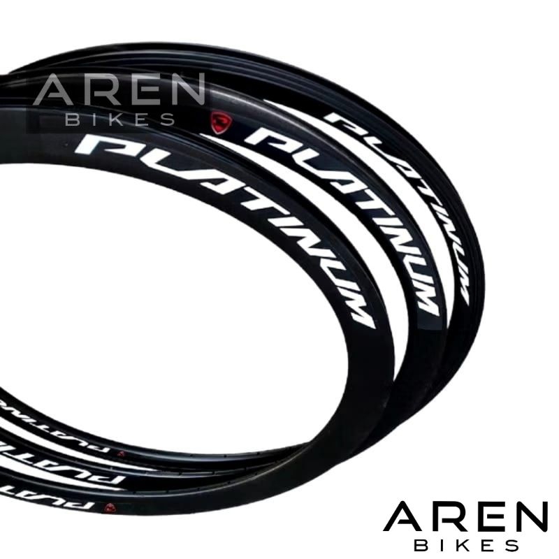 VELG SEPEDA 700C 700 PLATINUM 3CM 4CM 5CM 5.5 CM LUBANG 36 HOLE 36H RIM RIMS ALLOY DOUBLE WALL ALUMU