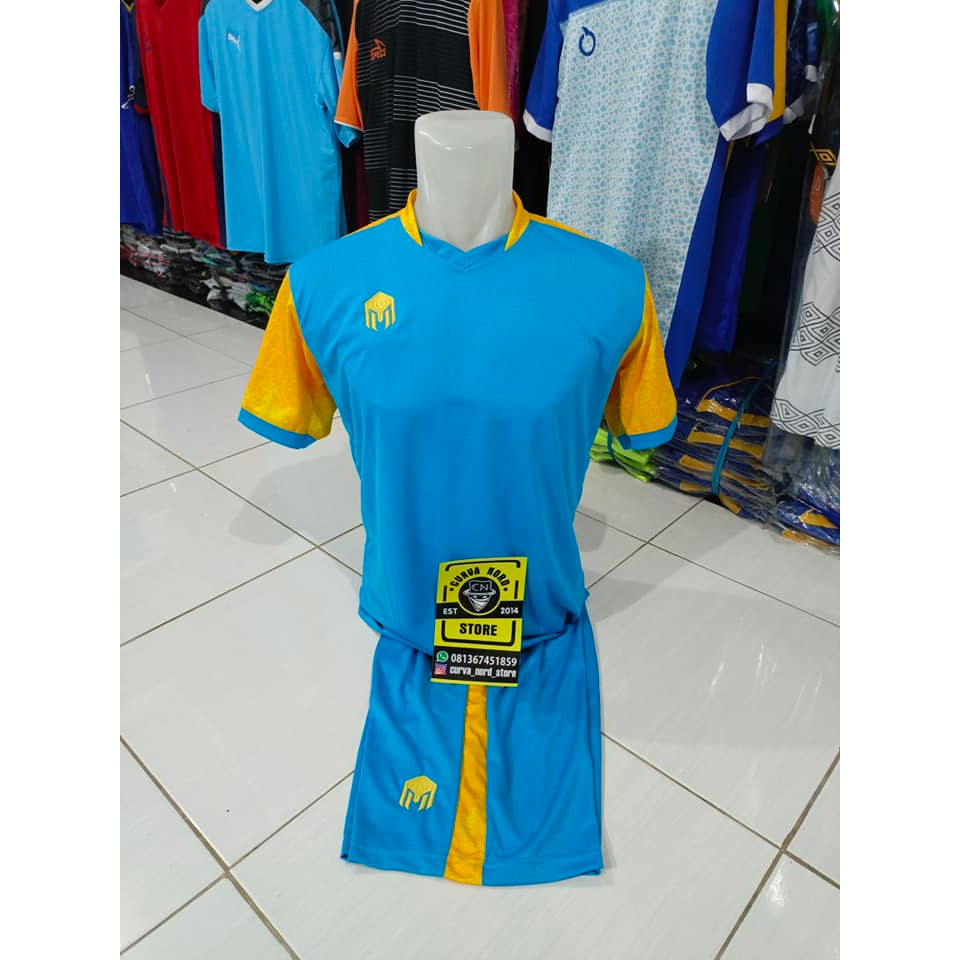 STELAN JERSEY BOLA DAN FUTSAL MILLS BIRU KUNING