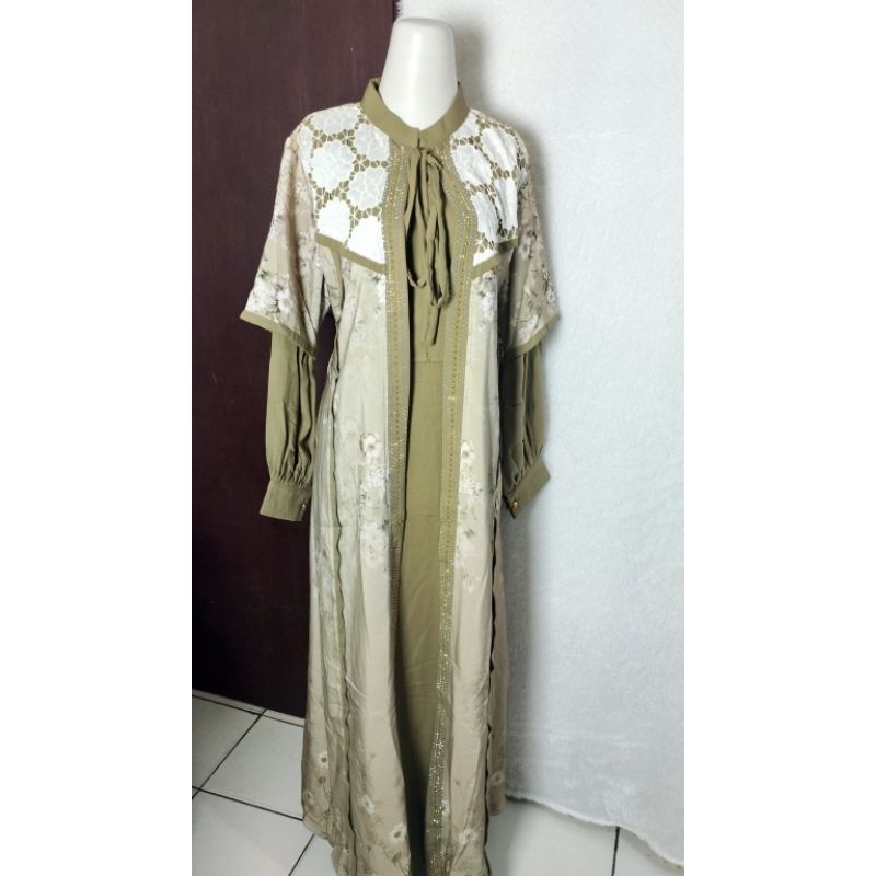 "premium" gamis butik, gamis mewah, muslim wanita