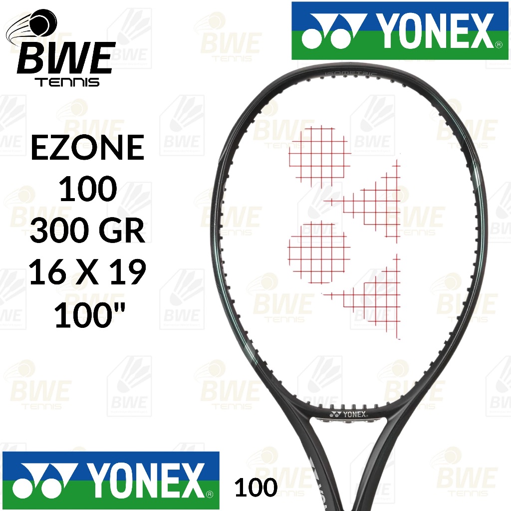 YONEX EZONE 100 AQUA NIGHT BLACK - RAKET TENNIS TENIS LAPANGAN 100% ORIGINAL