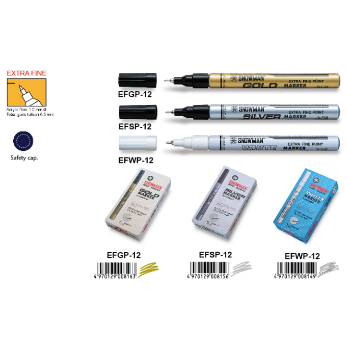 

Snowman Spidol Paint Marker Extra Fine Warna Original (1 PCS) / Spidol Snowman Paint Marker Extra Fine Warna Original Per Pcs
