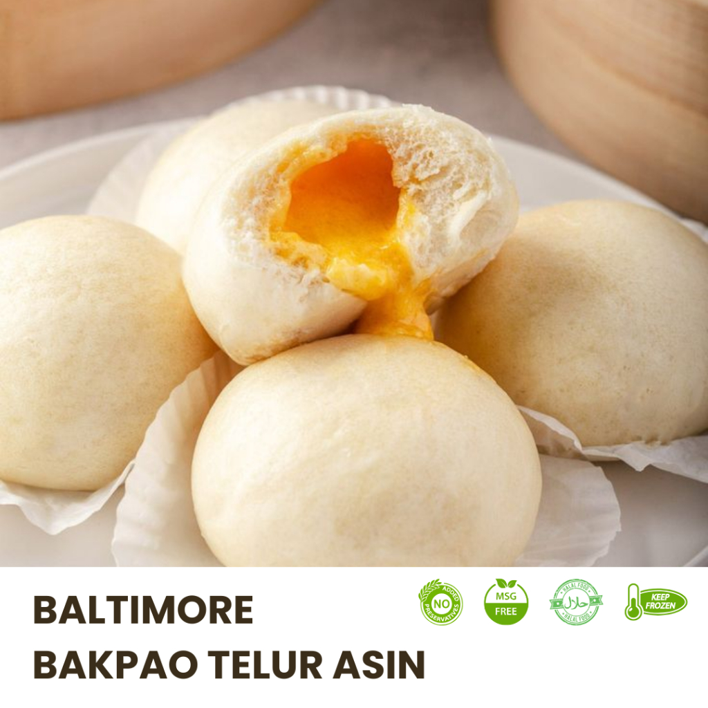 

BAKPAO TELUR ASIN HALAL 12 PCS ,grosir resto,hotel, cafe dimsum