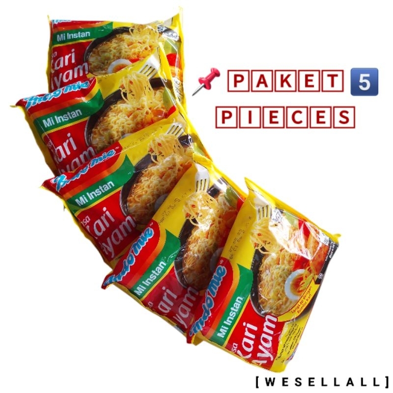 

Indomie Mi Instan Kuah Isi 5 Bungkus @ 72 gr | PAKET ISI 5 | 0025BBB