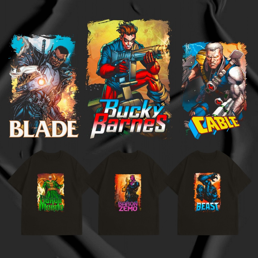 

SABLON STIKER DTF UKURAN A3 TEMA MARVEL RASTER P2
