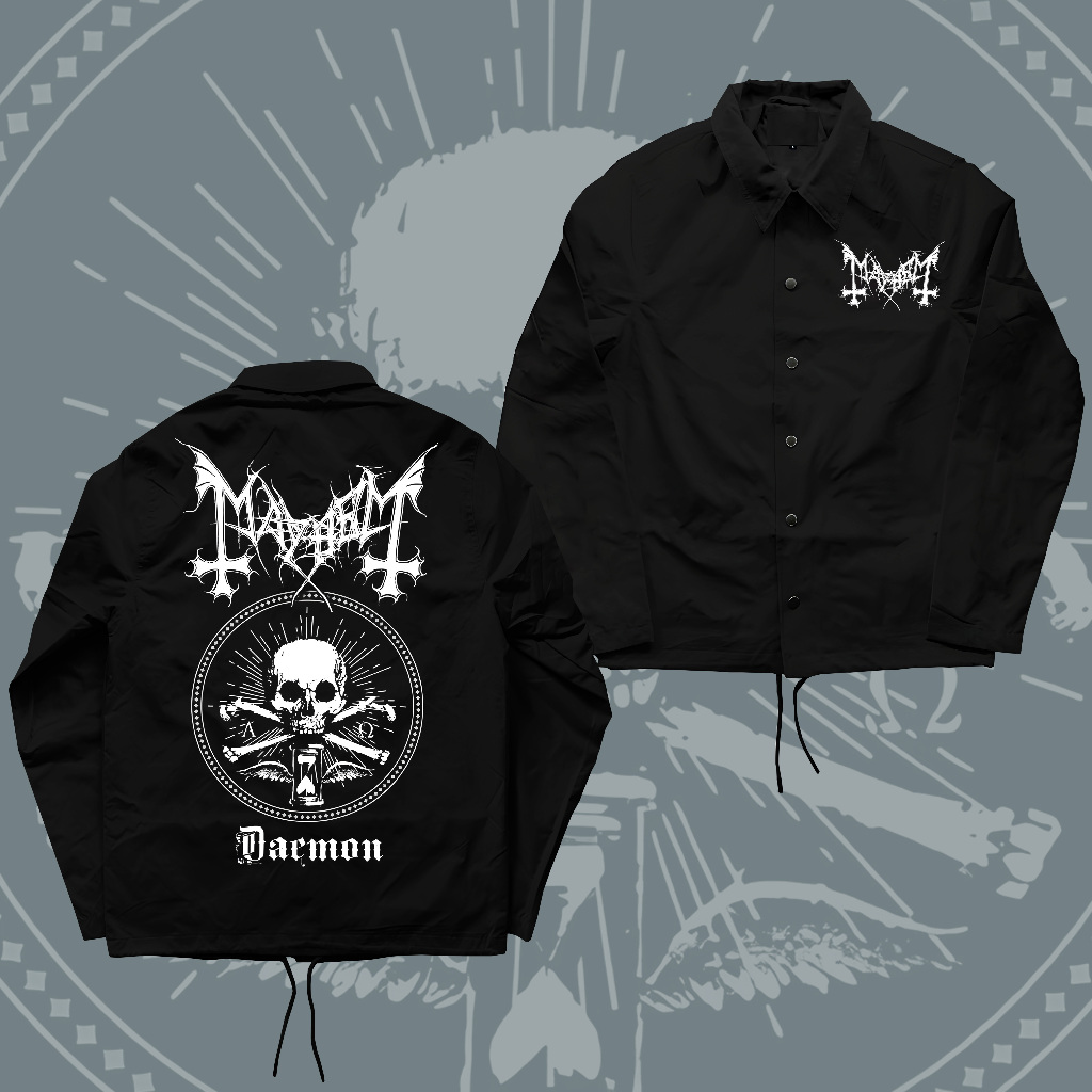 Jaket Windbreaker Metal Band MAYHEM Waterproof Coach Jaket