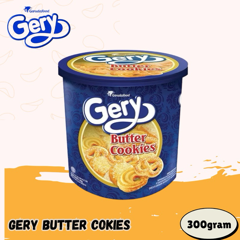 

Gerry Butter Cookies 300gr Biskuit Kaleng Gery Butter Kukis