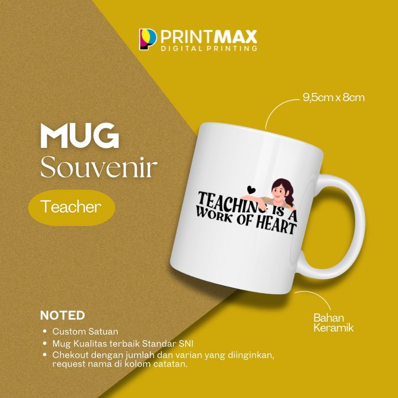 Custom Mug Printing / Kado Untuk Guru / Custom Mug / Mug Untuk Guru