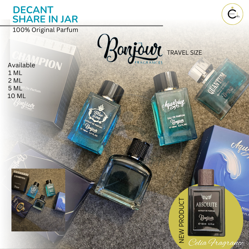 BONJOUR Decant (Share in Jar) – Travel Size BONJOUR Champion BONJOUR Aquarius BONJOUR Blue Icon Shar