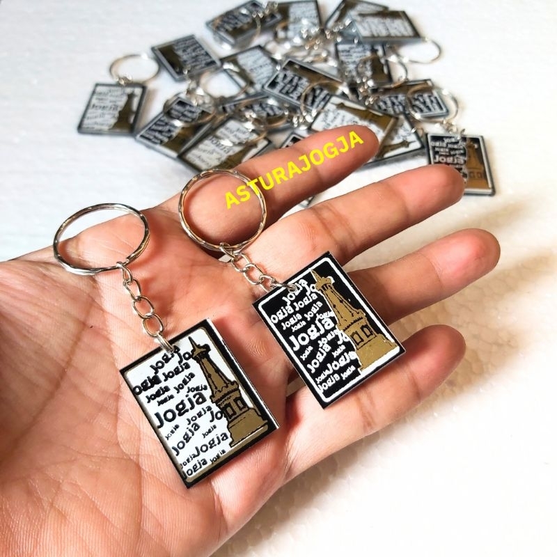 Gantungan Kunci Jogja Akrilik Souvenir Oleh oleh Jogja