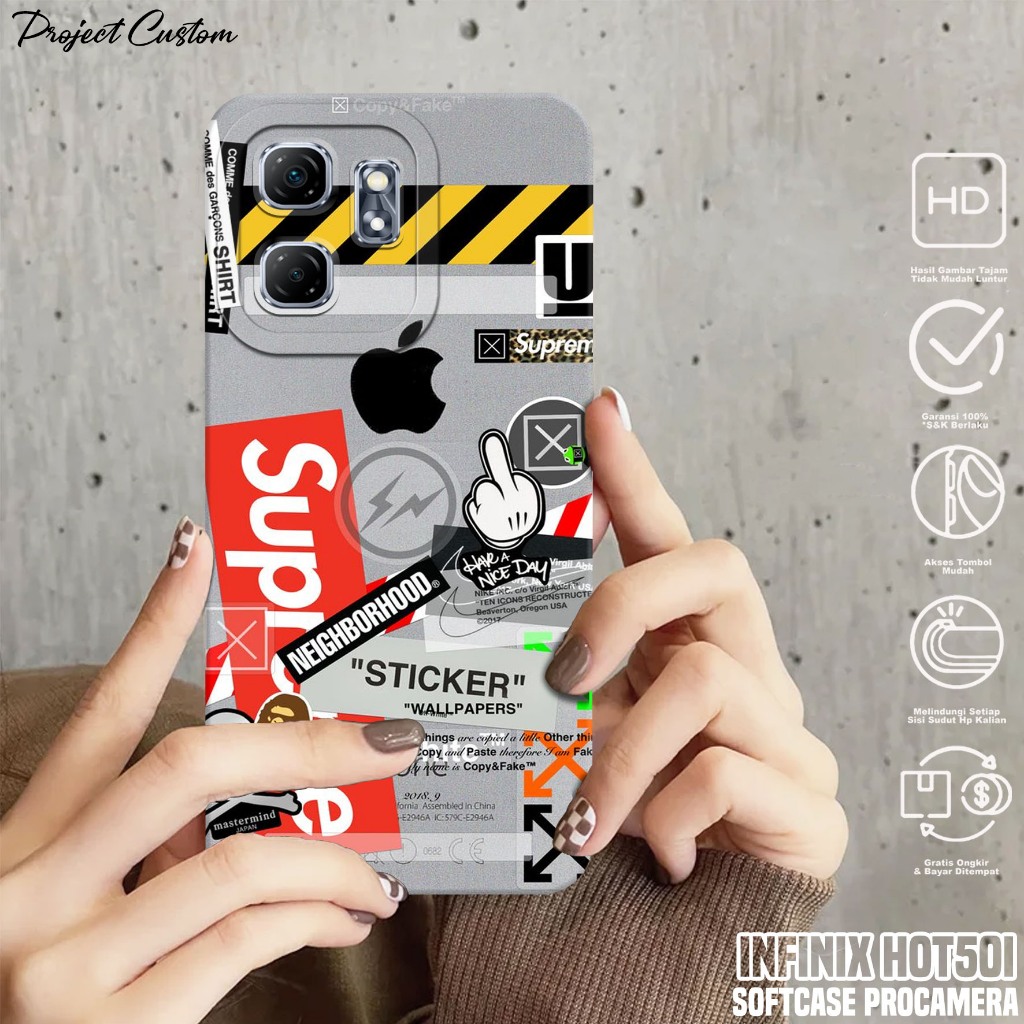 Softcase Hp Infinix Hot 50i - Case Infinix Hot 50i ( BA ) Silikon Hp Infinix Hot 50i - Casing Hp Inf