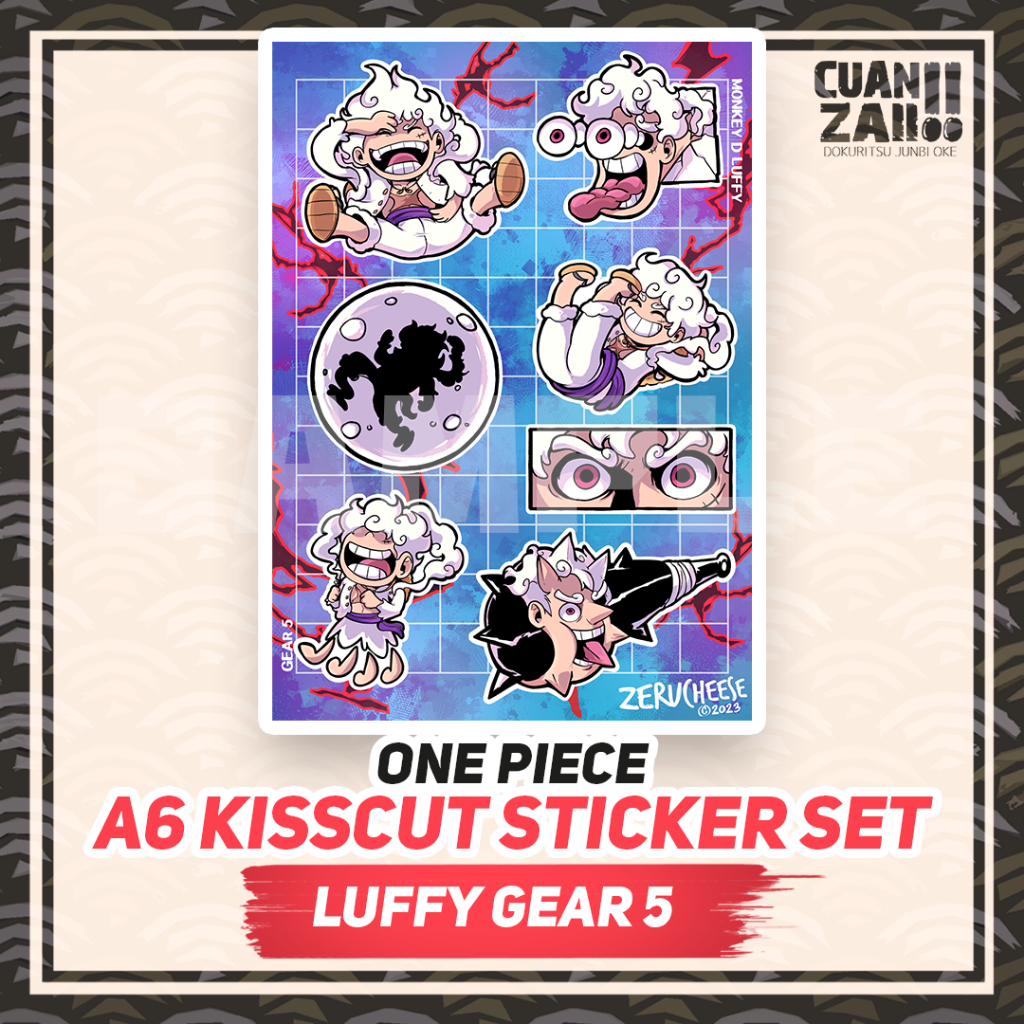 

Sticker Kisscut One Piece Luffy Gear 5