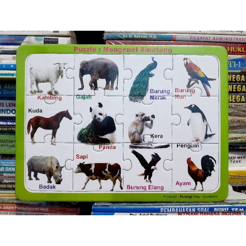 PAZZEL PAZEL PUZZLE MENGENAL BINATANG PAUD TK MAINAN EDUKASI ANAK PUZZLE ANAK KETAMPILAN PAUD TK KAR
