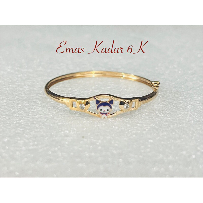 GELANG EMAS SANRIO KUROMI KADAR 6K